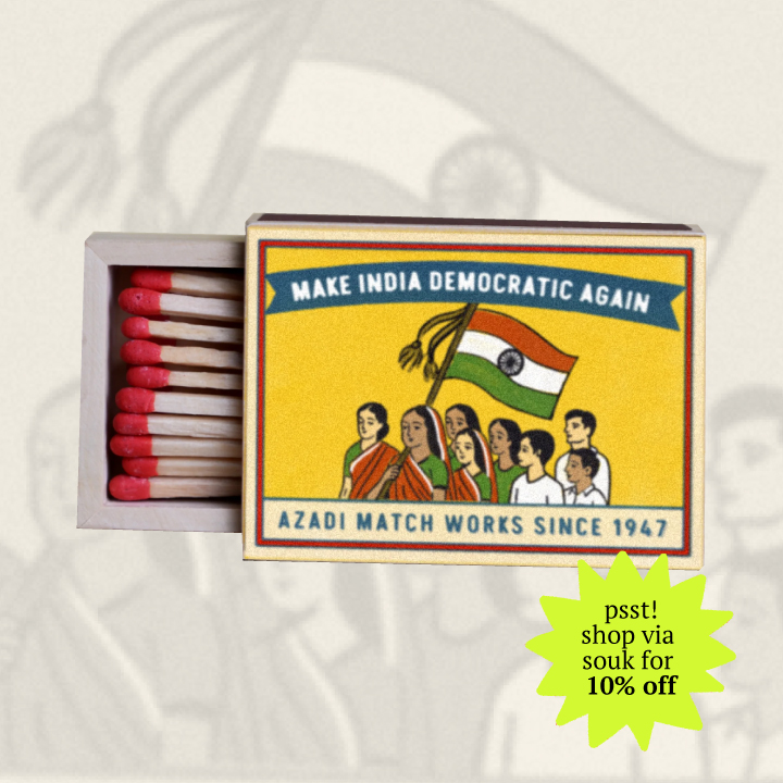 make-india-democratic-again-matchbox-collectible